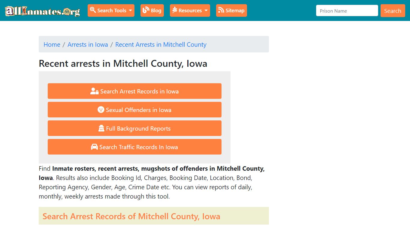 Recent arrests in Mitchell County, Iowa | Mugshots, Rosters, Inmates ...